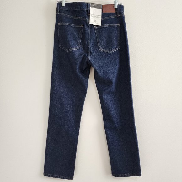 NWT Lauren Ralph Lauren High Rise Straight Ankle Jeans Size 4 Blue - Picture 2 of 8